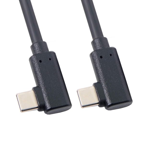 cablecc Cablecc USB-C Type-C to Type-C Cable 10Gbps 65W Dual 90 Degree Angled 1M Fast Charging Data Transfer - View 3 of 7