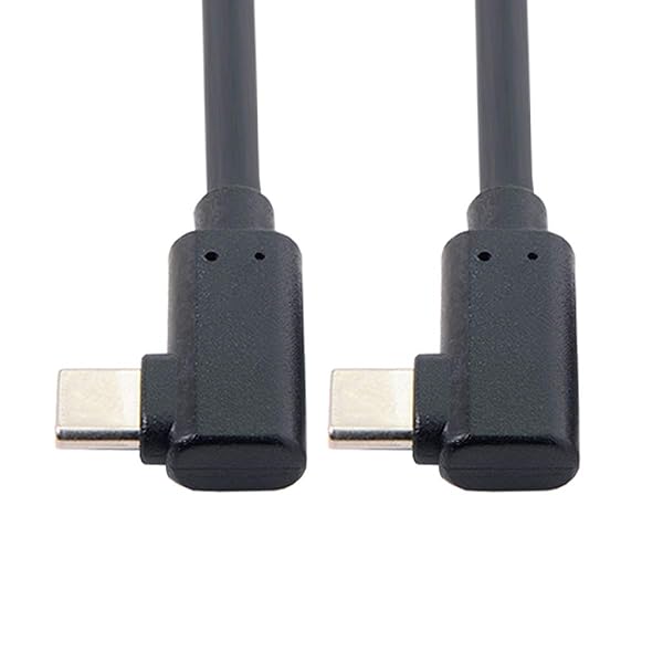 cablecc Cablecc USB-C Type-C to Type-C Cable 10Gbps 65W Dual 90 Degree Angled 1M Fast Charging Data Transfer - View 4 of 7