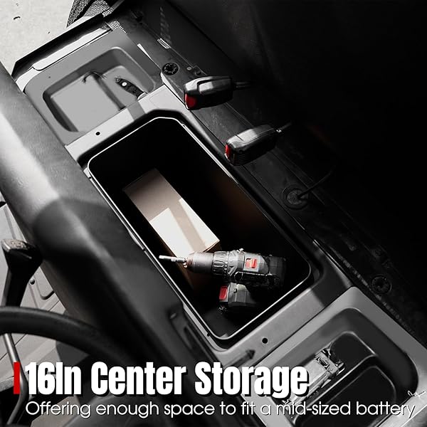 A & UTV PRO UTV PRO Bin Set Under Seat Storage Box for 2015-2021 Polaris Ranger 500 570 Mid-Size Accessories Tool Box Organizer 3PCS - View 3 of 8