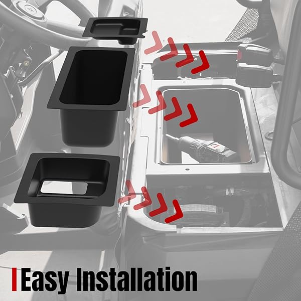 A & UTV PRO UTV PRO Bin Set Under Seat Storage Box for 2015-2021 Polaris Ranger 500 570 Mid-Size Accessories Tool Box Organizer 3PCS - View 6 of 8