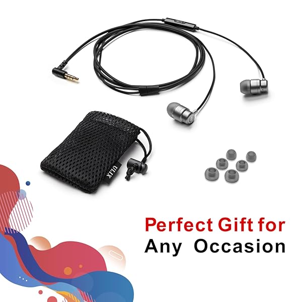 UliX UliX Rider Wired Earbuds in-Ear Headphones, Earphones with Microphone, 5 Years Warranty, with Anti-Tangle Cable, Ear Buds for iPhone, iPad, Samsung, School Students, Kids, Women, Small Ears - View 10 of 11