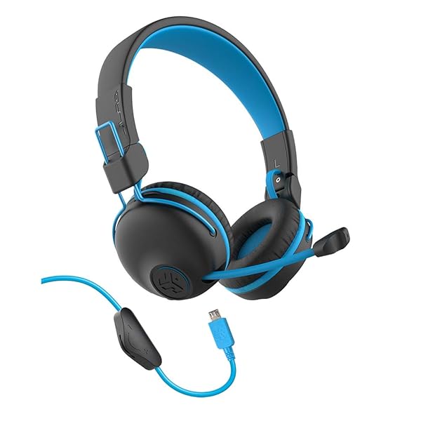 JLab JLab JBuddies Play Wireless Kids Headset: 22+ Hour Bluetooth, Low Latency, Retractable Mic & AUX for Gaming Consoles - View 6 of 10
