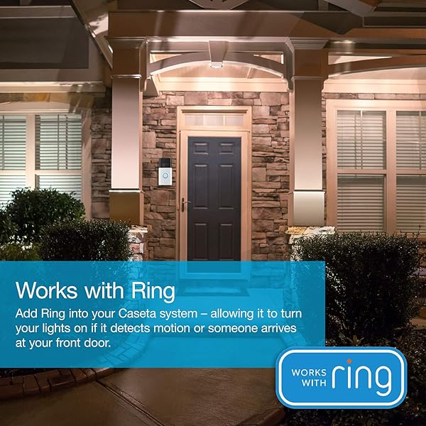 Lutron Lutron Caseta Smart Lighting Kit w/ Hub, 2 Original Switches, Pico Remotes, &amp; More, for Light Bulbs and Fans, Works w/ Alexa, Apple Homekit, Google Home, 5A / Neutral Required, P-BDG-PKG2WS-WH - View 9 of 9