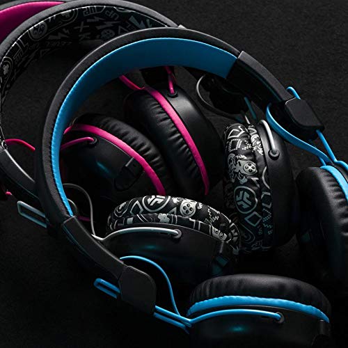 JLab JLab JBuddies Play Wireless Kids Headset Pink 22 Hour Bluetooth 5 Low Latency Retractable Mic AUX Compatible Gaming Consoles - View 8 of 9