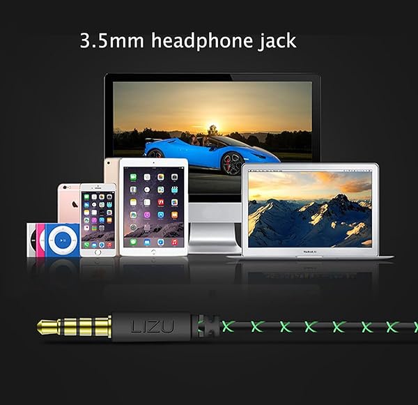 C-YOUNG Clip On Earphones Over Ear Running Headphones for Workout Compatible with iPhone Android with Microphone and Call Controller Blue - View 7 of 8