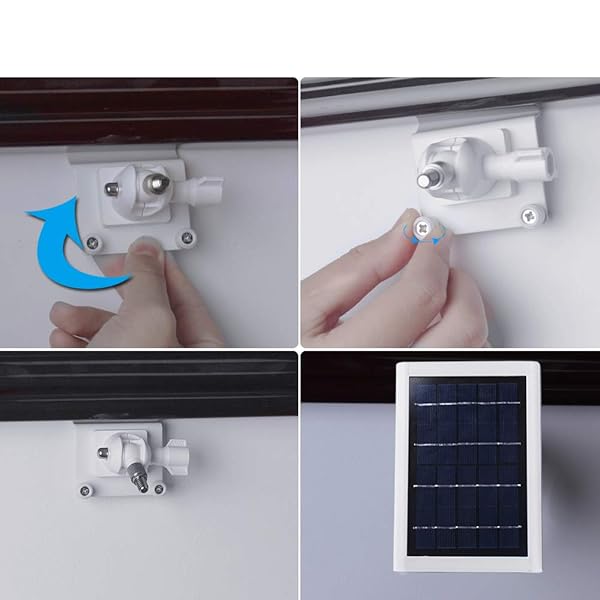 HOLACA HOLACA Vinyl Siding Hooks Mount for Ring and Other Solar Panels Weatherproof Aluminum Alloy White - View 4 of 8