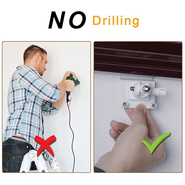 HOLACA HOLACA Vinyl Siding Hooks Mount for Ring and Other Solar Panels Weatherproof Aluminum Alloy White - View 7 of 8