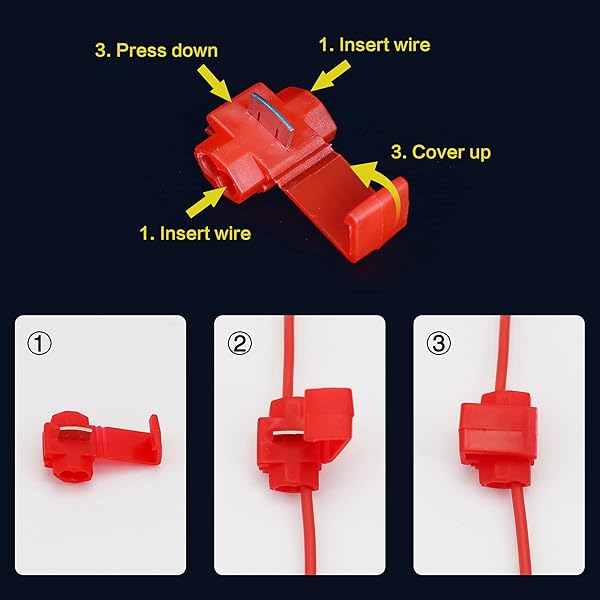 WOWOONE WOWOONE 10Pcs Set 50W LED Load Resistors for Turn Signal Lights Fix Hyper Flash Error with 20 Quick Wire Clips - View 4 of 8