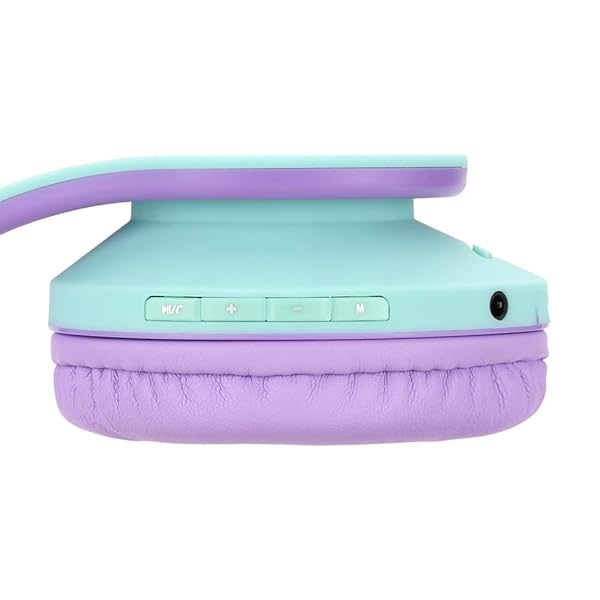 PowerLocus PowerLocus Kids Headphones Over-Ear, Bluetooth Wireless Headphones for Kids,with Microphone, Safe 85DB Volume Limited, Foldable with Carry Case, Audio Cable, Micro SD mode for Online Classes,PC,Phones - View 11 of 11