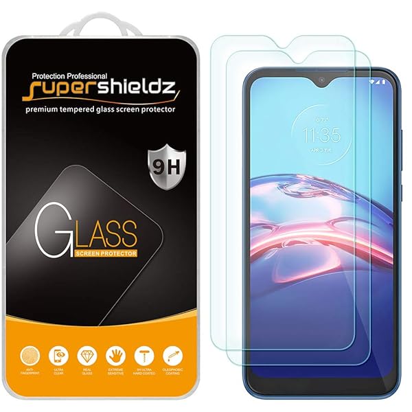 Supershieldz Supershieldz 2 Pack Tempered Glass Screen Protector for Motorola Moto E 2020 Anti Scratch Bubble Free