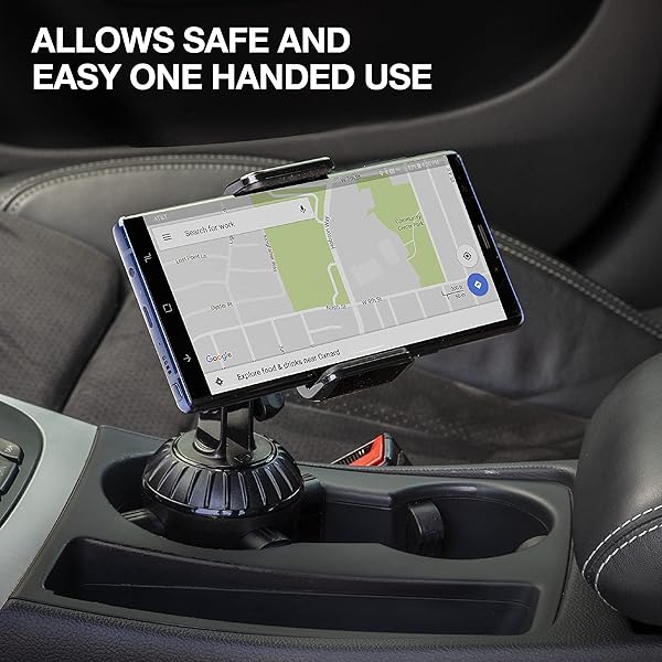 Scosche Scosche UHCUP2M-SP1 Universal Cup Phone Holder Mount Adjustable Arms Base Fits Cupholder 360 Degree Rotation - View 7 of 8