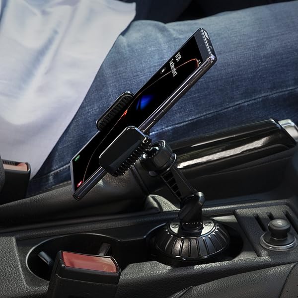 Scosche Scosche UHCUP2M-SP1 Universal Cup Phone Holder Mount Adjustable Arms Base Fits Cupholder 360 Degree Rotation - View 8 of 8