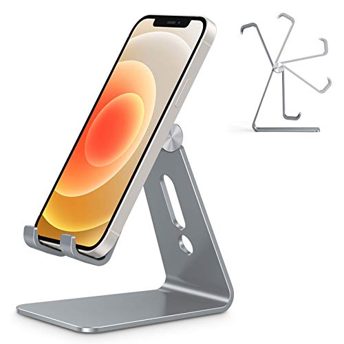 OMOTON OMOTON Adjustable Cell Phone Stand C2 Aluminum Desktop Holder for iPhone Samsung Galaxy Google Pixel Android Phones Grey - View 3 of 9