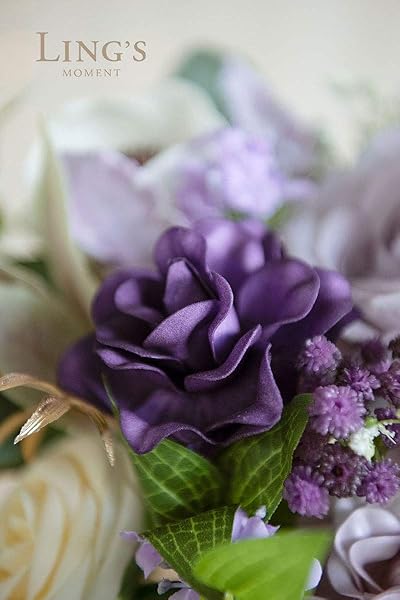 Ling's moment Ling's Moment 25pcs Fake Gardenia Lilac Purple Flowers Artificial for DIY Wedding Decorations Centerpieces Bouquets Boutonnieres - View 3 of 8