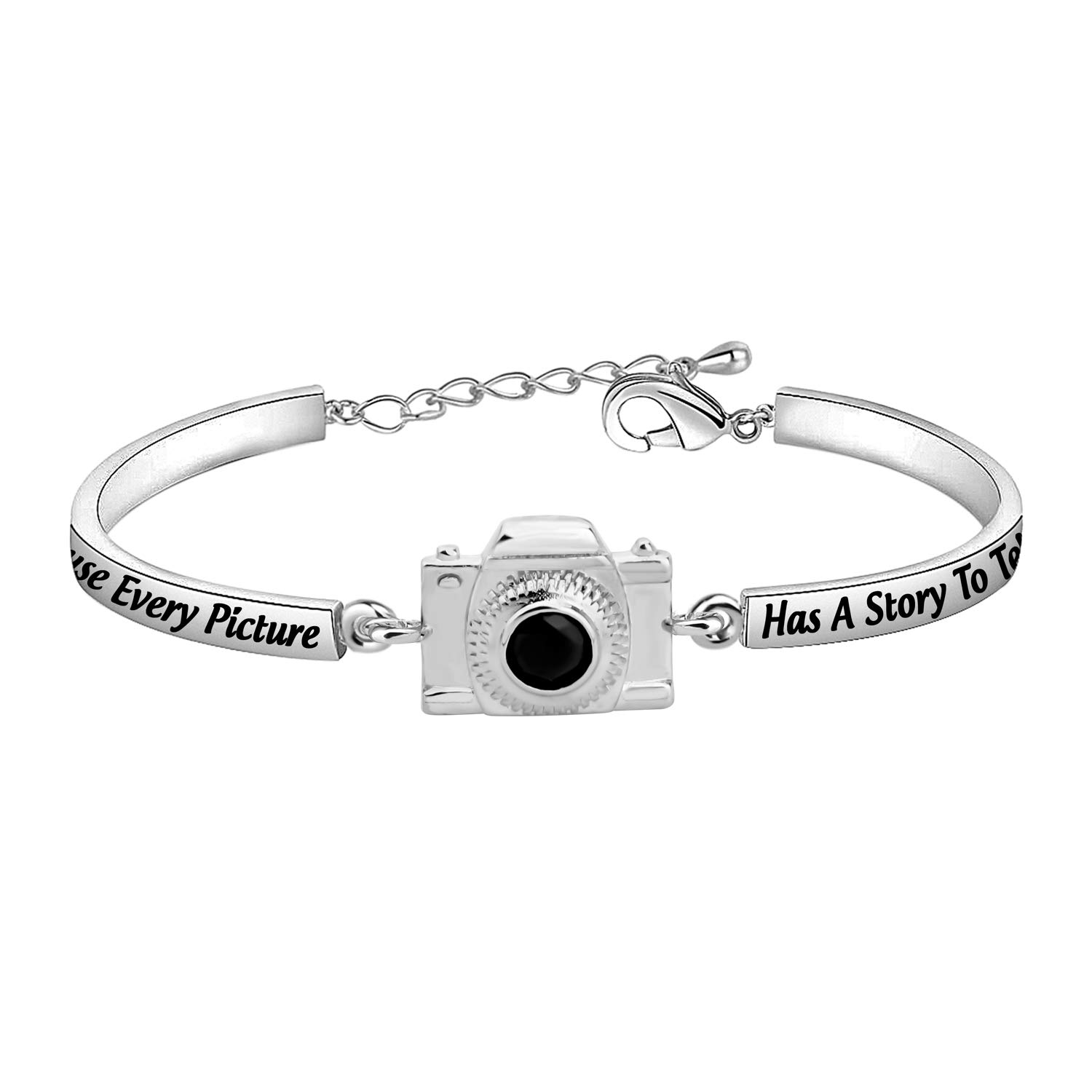 AKTAP AKTAP Photograph Bracelet Camera Charm Unique Photography Gifts for Women and Best Friends Perfect for Photographers