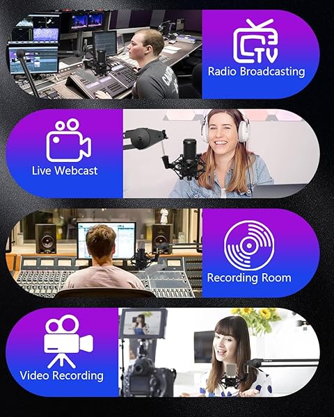 Boseen Buy Boseen Universal Microphone Shock Mount - Adjustable Anti-Vibration Mic Clip for 47mm-53mm Mics - View 6 of 6