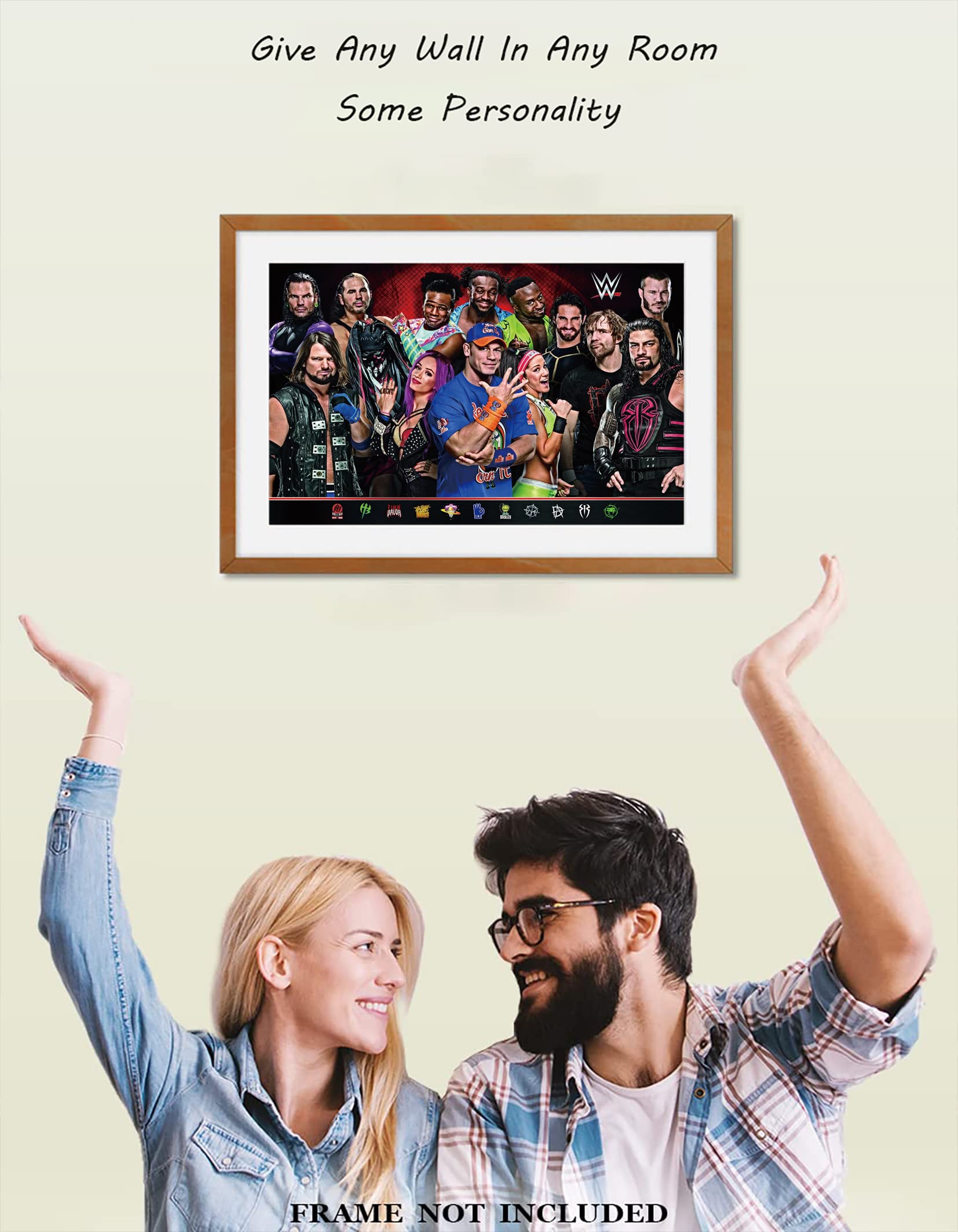 FatCat Wall Graphics FatCat Wall Graphics WWE Group 17 Matte Poster Frameless Gift 12x18 inch for Office Decor - View 4 of 9