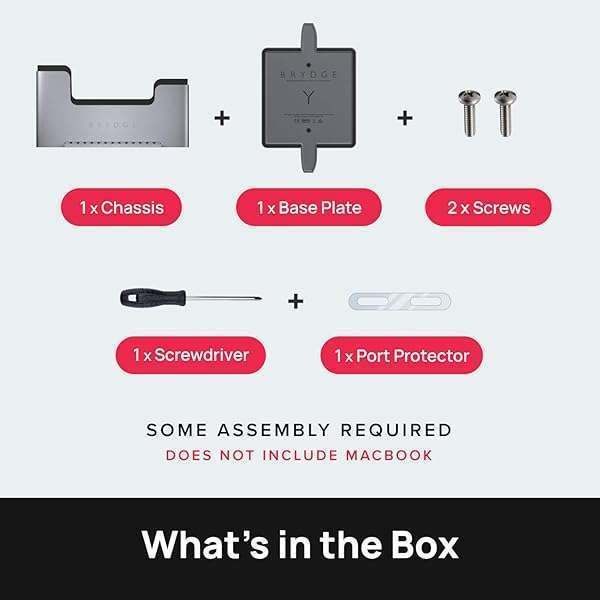 Brydge Maximize Space with Brydge Vertical Laptop Stand for 15-inch MacBook Pro | Dual Thunderbolt 3 Ports, 40 Gbps Data Speed - View 7 of 7