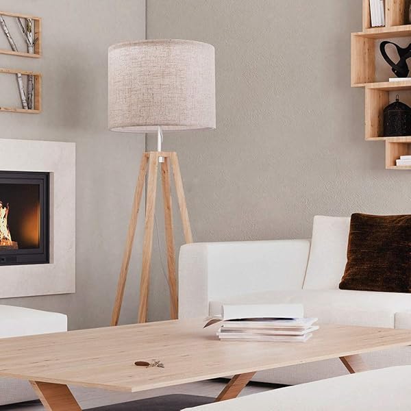 Wellmet Wellmet 16x16x12 Assembly Required Fabric Drum Lampshade for Table Bedside and Floor Lamps Classic Modern Style Spider Fitter Linen - View 6 of 9