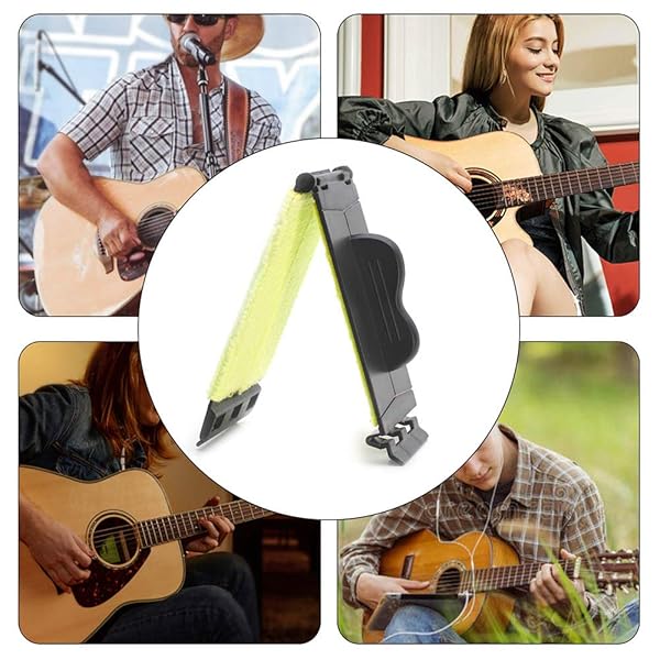 SAPHUE SAPHUE Guitar String Cleaner Fretboard Cloth Tool Scrubber Maintenance Kit for Violin Bass Ukulele Electric Guitars 2 Pack - View 6 of 9