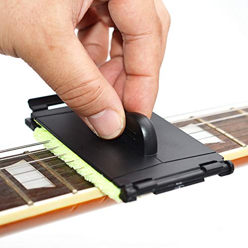 SAPHUE SAPHUE Guitar String Cleaner Fretboard Cloth Tool Scrubber Maintenance Kit for Violin Bass Ukulele Electric Guitars 2 Pack - View 7 of 9