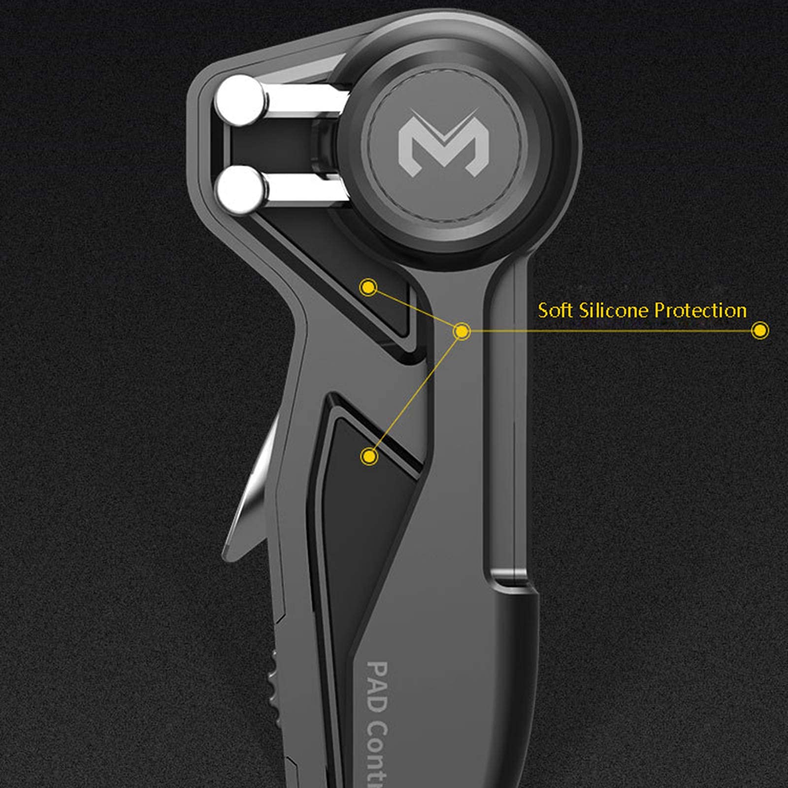 Generic PUBG Controller MODJUEGO Game Joystick Trigger Handle Gamepad with 4 Triggers for 10-12.9 inch Devices 6 Finger Operation - View 4 of 9