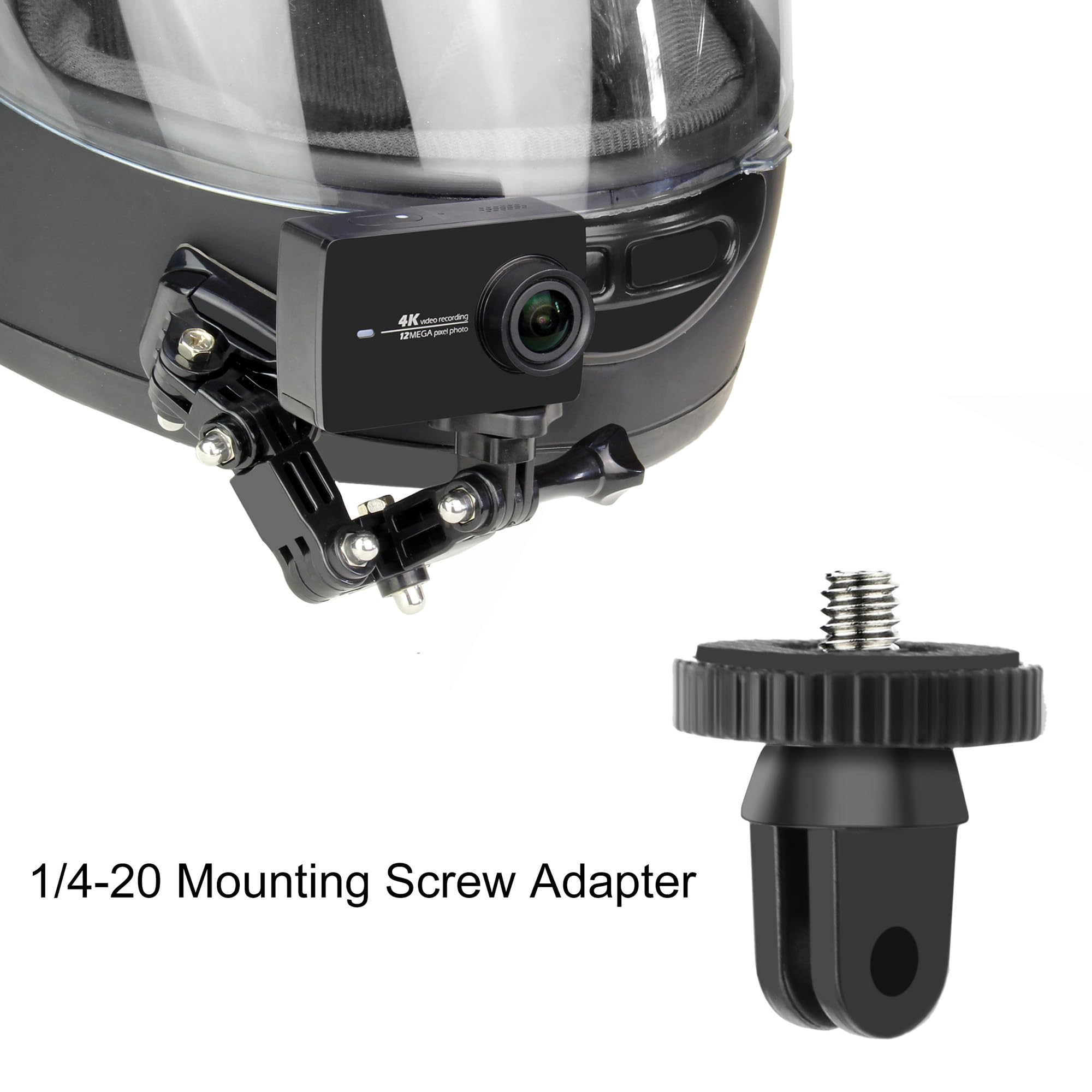 SOONSUN SOONSUN Motorcycle Helmet Chin Mount Kits for GoPro Hero 13 12 11 10 9 8 7 6 5 4 AKASO SJCAM Osmo Action Camera with Adhesive Pads - View 3 of 9