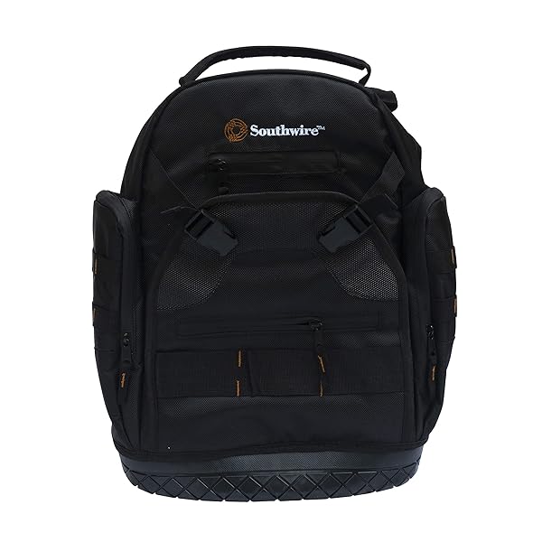 Southwire Southwire PROBAGBP Rugged Pro Tool Backpack with Heavy Duty Base and 28 Pockets for Ultimate Tool Organization and Comfort