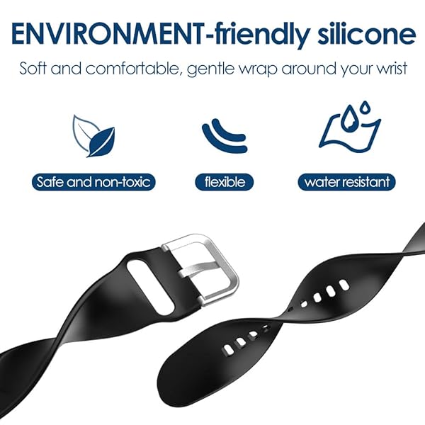 Simpeak Simpeak 11-Pack Sport Watch Bands for Samsung Galaxy Watch 7 6 5 4 40mm 44mm and Galaxy Watch Active 2 for Men and Women - View 3 of 6