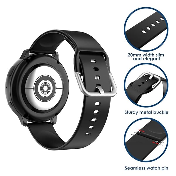 Simpeak Simpeak 11-Pack Sport Watch Bands for Samsung Galaxy Watch 7 6 5 4 40mm 44mm and Galaxy Watch Active 2 for Men and Women - View 5 of 6