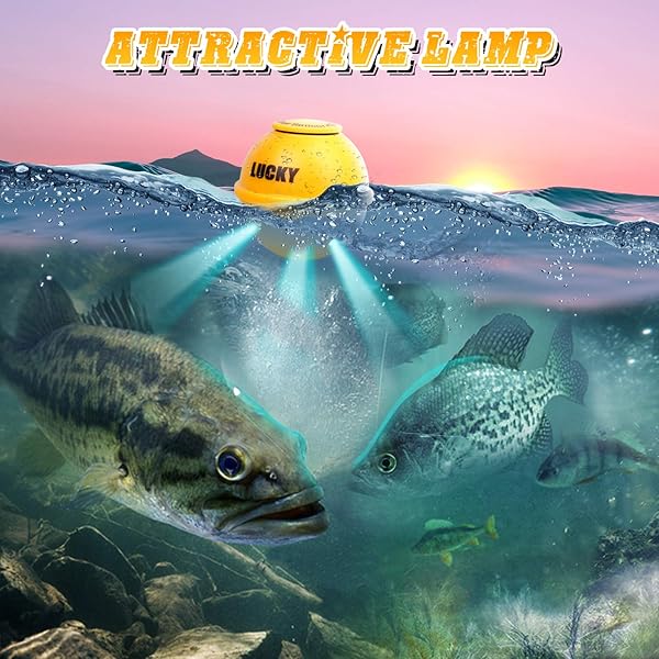 LUCKY LUCKY Portable Sonar Fish Finder Waterproof Handheld Wireless Depth Finder for Boat Kayak Ice Fishing and Sea Use - View 5 of 7