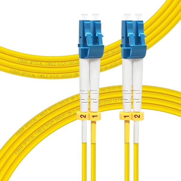 FLYPRO Fiber 5M 16ft OS2 LC to LC Single Mode Duplex 9/125um SMF Fiber Optic Cable Cord LSZH High Speed Connectivity