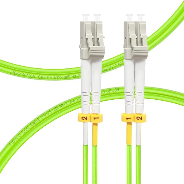 FLYPRO Fiber 2M OM5 LC to LC Patch Cable 40Gb 100Gb Multimode Jumper Duplex 50/125um LSZH Fiber Optic Cord