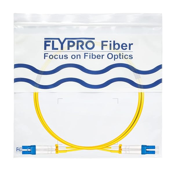 FLYPROFiber FLYPRO 1M OS2 LC to LC Fiber Patch Cable | 1G/10G Single Mode 9/125um | Lengths 0.2m-300m | LSZH Fiber Optic Cord - View 8 of 8