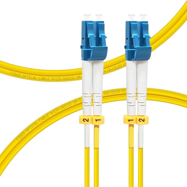 FLYPRO 1M OS2 LC to LC Fiber Patch Cable | 1G/10G Single Mode 9/125um | Lengths 0.2m-300m | LSZH Fiber Optic Cord