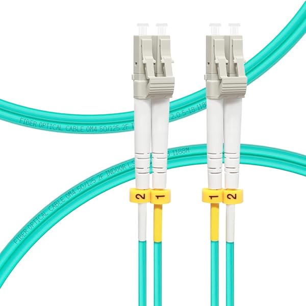 FLYPROFiber FLYPRO OM4 Fiber Patch Cable 1M - High-Speed LC to LC Multimode 50/125um for 40GB/100GB Networks - View 2 of 8