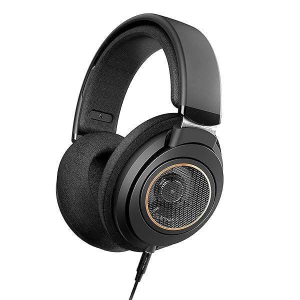 PHILIPS SHP9600 Over Ear Open Back Studio Headphones for Music, Podcast & DJ - Detachable Audio Jack