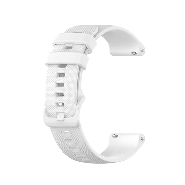 YEEJOK YEEJOK 22mm Silicone Bands for Fossil Men's Gen 6 5E 44mm Gen 5 LTE Carlyle Garrett Women's Julianna Smart Watch Replacement Strap White
