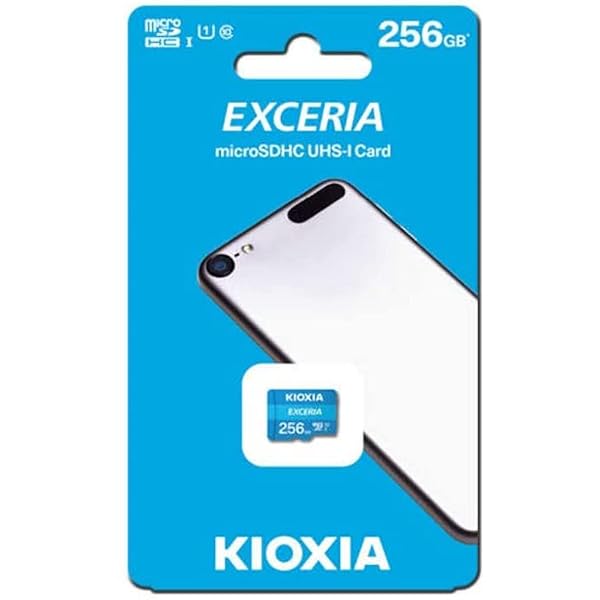 KIOXIA KIOXIA EXCERIA 256GB microSD Memory Card Class 10 Up to 100 MBs Read Speed Blue - View 4 of 4