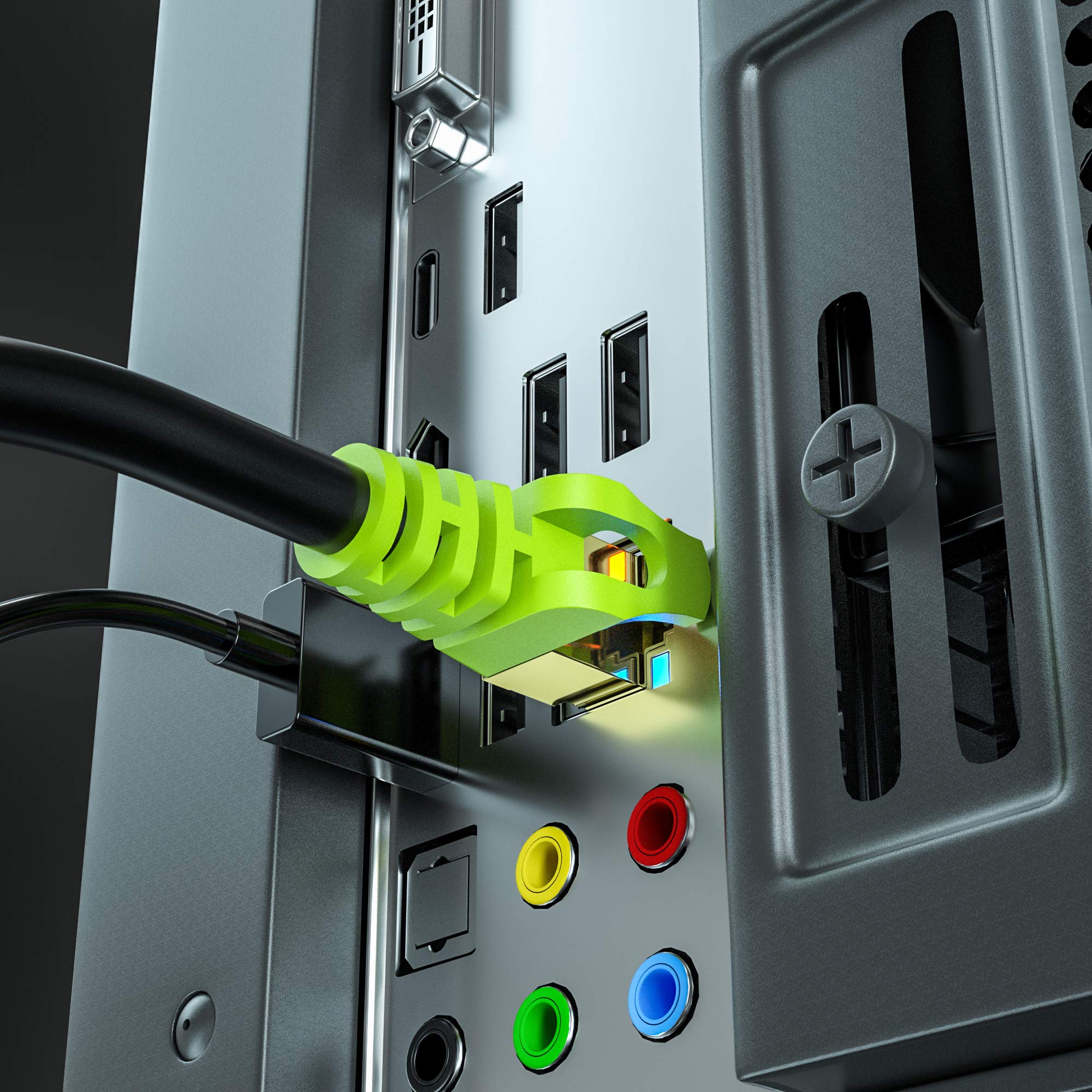 Outdoor Cat 7 Ethernet Cable 50ft Heavy Duty 10Gbps Waterproof Direct Burial Networking Cord SFTP 26AWG High Speed LAN Wire - View 5 of 6