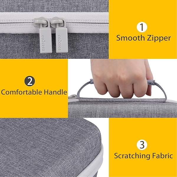 co2CREA co2CREA Hard Case for KODAK Dock Plus 4PASS Instant Photo Printer 4x6 with Accessories Grey - View 4 of 8