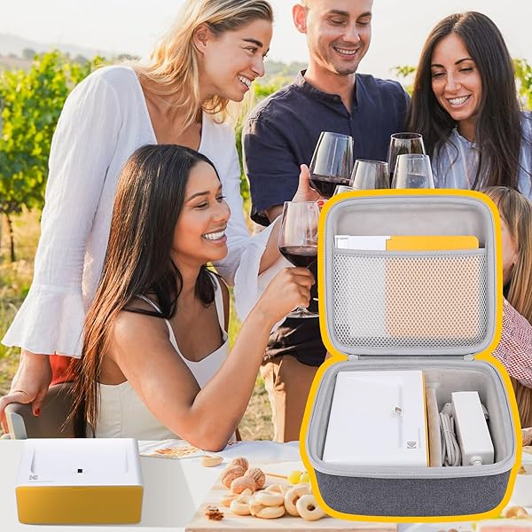 co2CREA co2CREA Hard Case for KODAK Dock Plus 4PASS Instant Photo Printer 4x6 with Accessories Grey - View 8 of 8