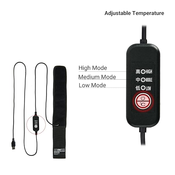 KIWIFOTOS KIWIFOTOS USB Lens Dew Heater: Prevent Condensation for Telescopes & DSLR Lenses (80mm-110mm) with Temperature Control - View 4 of 10