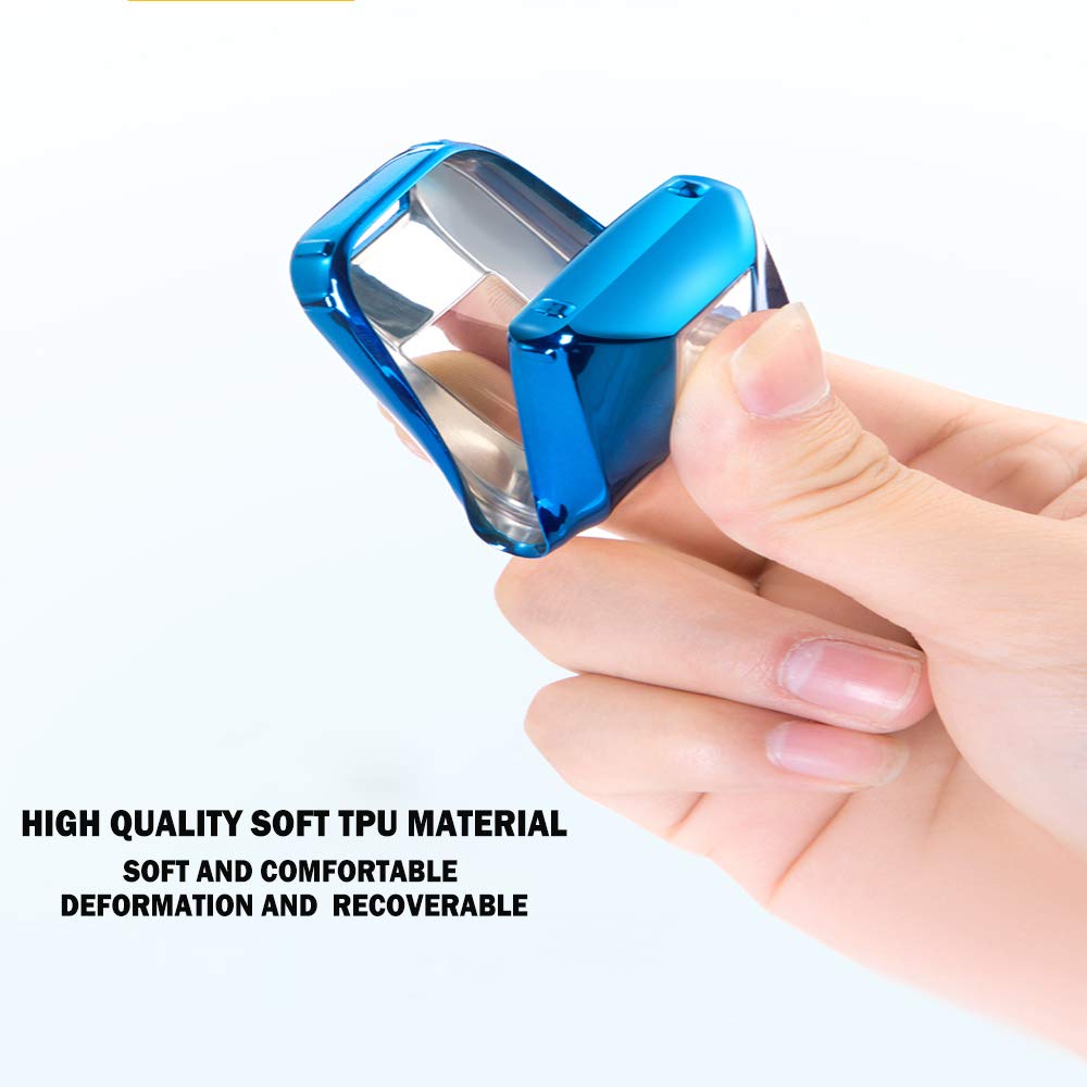 K LAKEY Key Fob Cover for Lexus 2013-Up RX ES GS LS NX RS GX LX RC LC Soft TPU Case Keyless Shell Protector Black - View 6 of 7