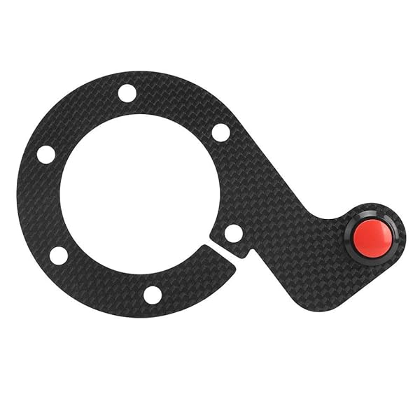 Upgrade Your Ride: Carbon Fiber Steering Wheel Horn Button Kit for 6-Bolt Wheels