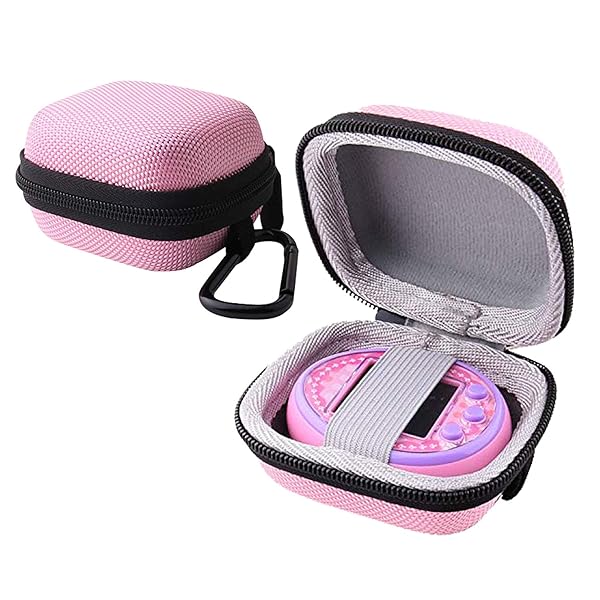 WERJIA WERJIA Hard Storage Case for Tamagotchi On Interactive Pet Game Pink Durable and Stylish Protection for Your Favorite Toy