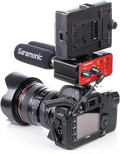 Saramonic Saramonic SR-PAX1: 2-Channel XLR On-Camera Mixer with Preamps & Headphone Out for DSLR/Mirrorless Video - View 5 of 5