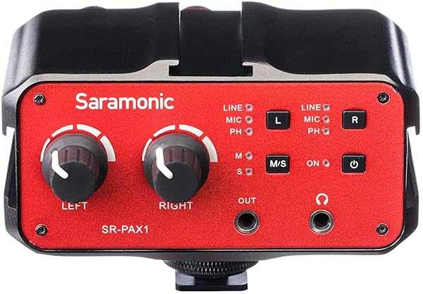 Saramonic Saramonic SR-PAX1: 2-Channel XLR On-Camera Mixer with Preamps & Headphone Out for DSLR/Mirrorless Video