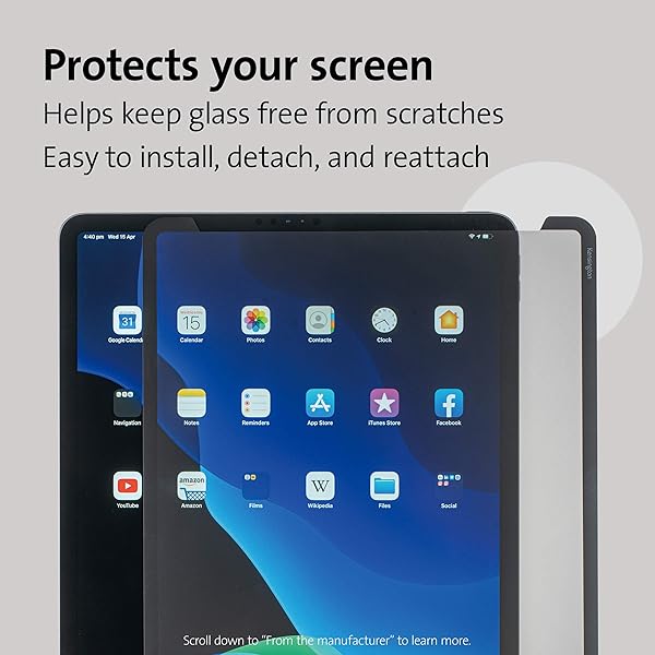 Kensington Kensington SA11 Privacy Screen for iPad Pro 11 Inch K50720WW Protects Your Privacy and Reduces Glare - View 4 of 7