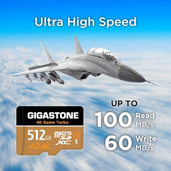 Gigastone Gigastone 512GB Micro SDXC Card - 5 Years Free Data Recovery, 100MB/s Speed for GoPro, Drone & Switch - A2 U3 V30 - View 2 of 6